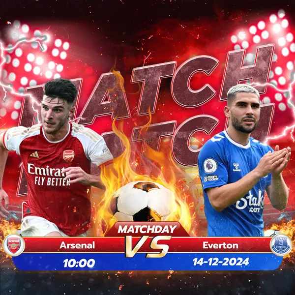 ทีเด็ดบอล อาร์เซน่อล พบ เอฟเวอร์ตัน นัดที่ 16 จาก 38 นัด